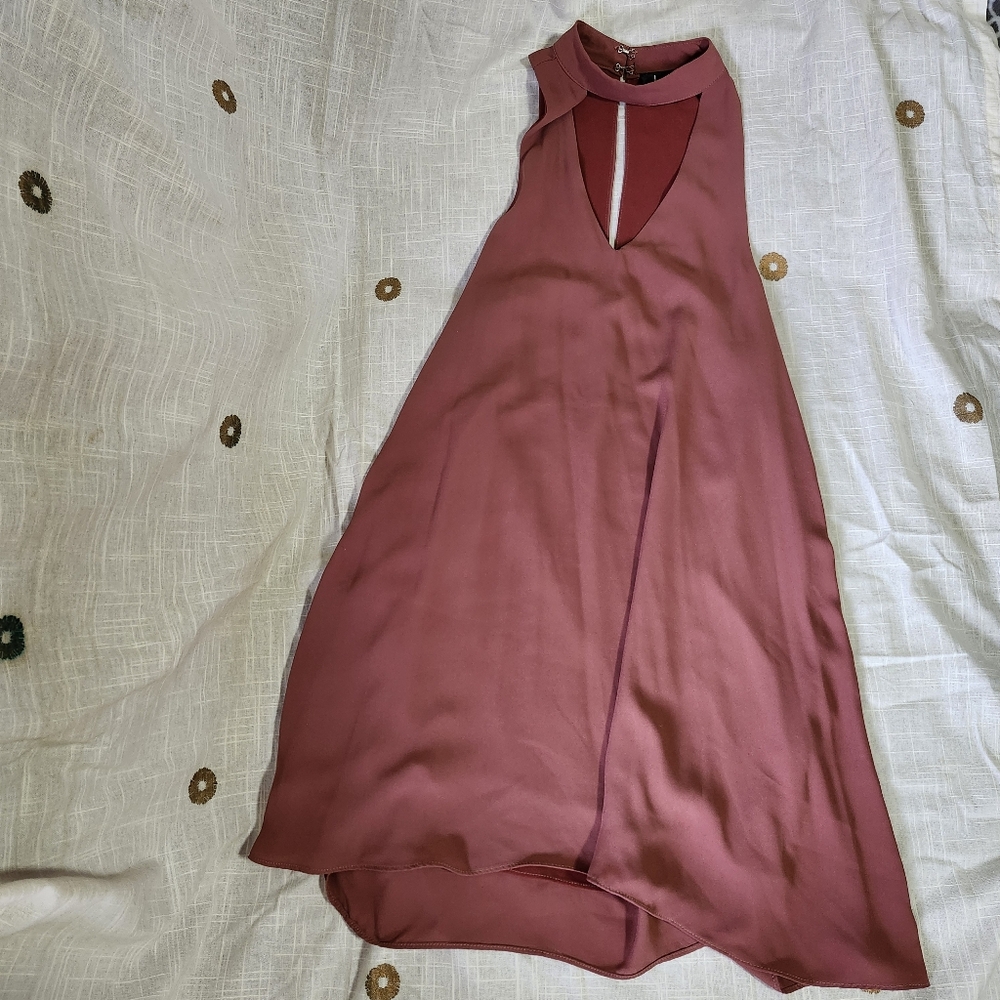 Lulus Women's Sleeveless Burgundy Mini Dress Size Small